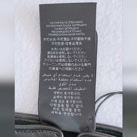 Authentic Saint Laurent YSL Checked Boucle Tweed Wool & Leather Gloves - Picture 6 of 16